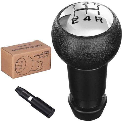 Spurtar Gear Shift Knob Manual 5-Speed for Peugeot 106 107 207 301 307 308 407 408 508 3008 1007 / for Citroen C2 C3 C4 Picasso - Black