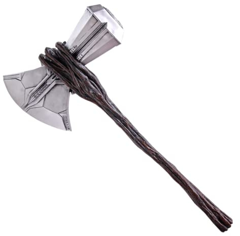 damdos Halloween Cosplay Requisiten für Odinson Stormbreaker Axt Mjolnir nordische Mythologie Axes Cosplay Rollenspiel Waffe Geburtstagsgeschenke
