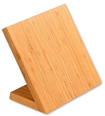 KESPER | Messerblock, Material: Bambus, magnetisch, Maße: 23 x 13 cm, Höhe 20 cm, Farbe: Braun | 58028