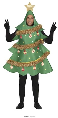 Costume mascotte Albero di Natale uomo donna abete natalizio taglia unica