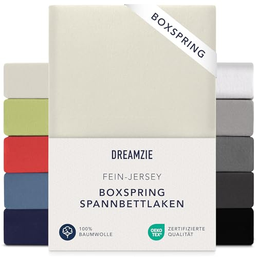 Dreamzie - Spannbettlaken Boxspringbett - 140x200cm / 160x200cm - Baumwolle