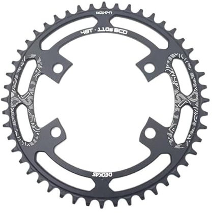 CaFfen Kettenblatt 110 BCD 110BCD Kettenblatt Rennrad schmales breites Kettenblatt Kettenblatt 38 ZäHne (Color : 110BCD 4claws 48T)