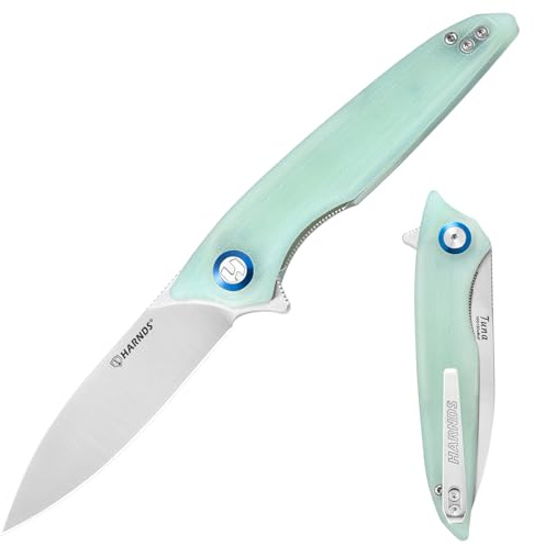 Harnds Cuchillo de Bolsillo Plegable, Cuchillo de Camping, Cuchillo de Supervivencia, Cuchillo Plegable Para Hombres, Adecuado Para la Vida Diaria y Senderismo al Aire Libre, uso de Pesca