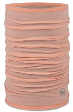 Buff®| Braga de cuello Merino Lightweight Hombre Mujer Adulto Bufanda Multifuncional 100% Lana Merino, Senderismo, Aire Libre, Sostenible, Ligera, Fina, Talla Única, Rosa Coral