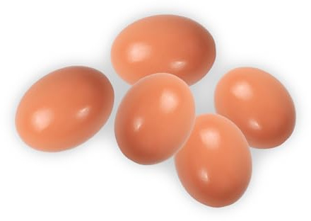 5 piezas huevos de Pascua, madera marrón falsos huevos de emergencia para manualidades decoración deja que las gallinas pongan huevos, accesorios de gallinero