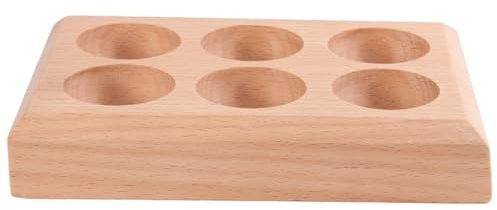 ABOOFAN Eierhalter Aus Holz Verschleißfest Eierablage Für Arbeitsplatte Haushalts-eierbehälter Filigranes Design Für Eierzubehör