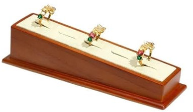 GEK208130 Schmuckhalter Ringständer aus Holz, Halterung, Ringständer, Schmuckaufbewahrungsständer, Schmuckständer Schmuckaufbewahrung(Weiß)