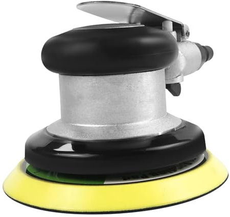 UKCOCO Luftbetriebene Exzenterschleifer Mit Hochdrehend Vielseitiger Pneumatischer Palmenschleifer Für Metallbearbeitung Ergonomisch Und Leistungsstark