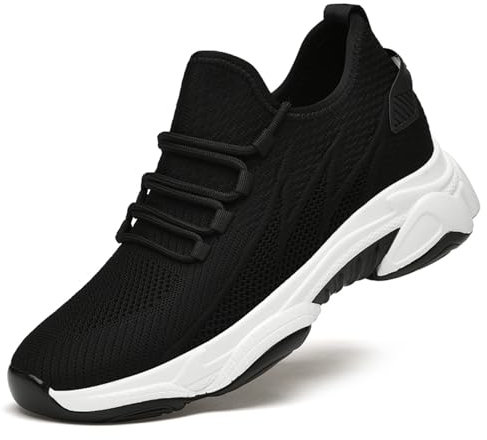 Elevate Shoes Herren 10 cm, Herren Aufzug Schuhe Unsichtbare Höhe Heben Höhere Schuhe Casual Mesh Breathable Walking Sneakers für Männer 1