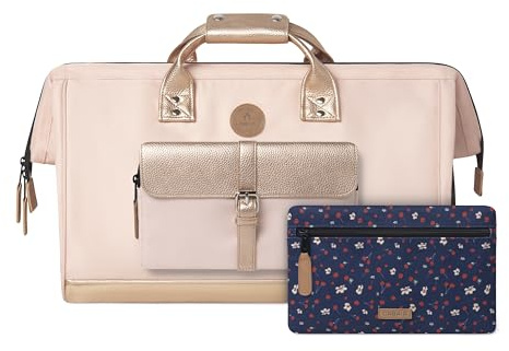 CABAÏA Duffle Adventurer Queretaro 36L resväska - bagagekompatibel med kabinväska 45 x 30 x 29 - vattenavvisande och vegancertifierad - 2 fickor - skofack - weekendväska, sportväska - rosa, rosa