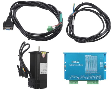 CHIMHOON HBS57 Closed Loop Stepper Motor & Driver, Nema23 Schrittmotor 4A CNC Treiber, Digitaler Schrittmotor Treiber, für Holzbearbeitungsmaschinen, Schweißmaschinen, Graviermaschinen usw