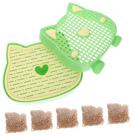 HANABASS Caja Hidropónica De Hierba para Gatos Práctica Jardinera para Plantas De Gatos y Cuidado De Mascotas