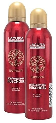SPA Harmony di Lacur Gel doccia schiumoso con magnolia e mandorla, 200 ml, confezione da 2