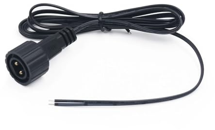 Connettore LED maschio IP67 1,2 m pin cavo nero impermeabile for pannello solare 1/2/5/10/20/30 pezzi prolunga 3(1.2M Male cable wire,1pc)