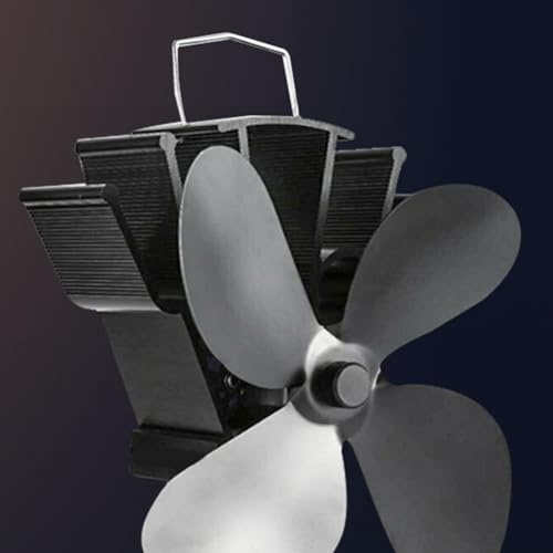 Ventola termodinamica a 4 pale per stufa, alimentata a calore, per camino a legna, migliora la distribuzione del calore e risparmia energia