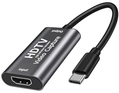 Video Capture Card, HDMI to USB/USB-C Capture Card, 4K30 Input 1080P60 Output, for LiveBroadcasting/Editing Video/Games/Streaming, Compatible for Windows,Quest 3, Switch, OBS, PS4/5
