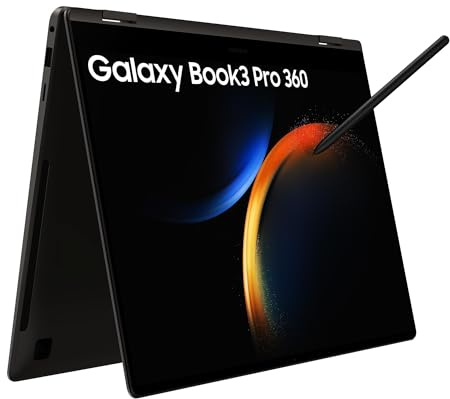 Samsung Galaxy Book3 Pro 360 Wi-Fi Laptop, 16 Inch, 13th gen Intel Core i7 Processor, 16GB RAM, 512GB Storage, (Renewed)