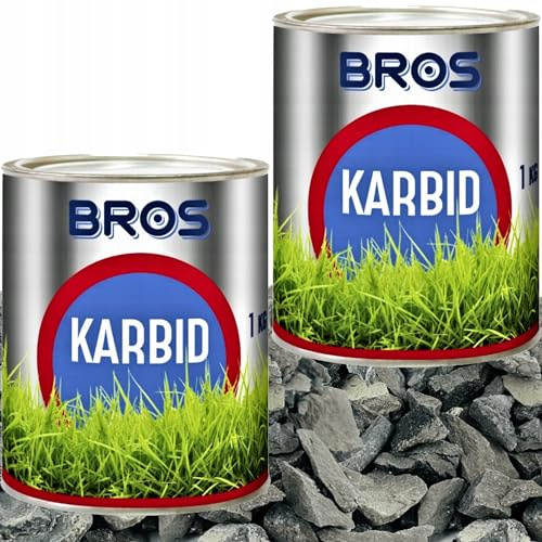 BROS - Set di 2 carburo di calcio, 2 × 1 kg, confezione da 2 kg, per talpe e arvicole