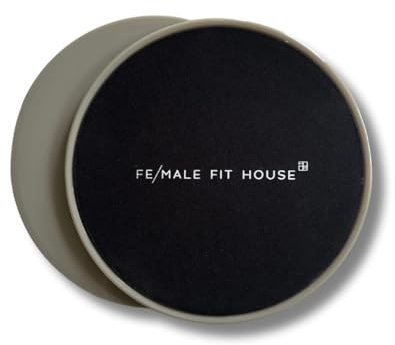 Female Fit House Workout Sliders – Dual-Sided, Lightweight Core Sliders for Pilates & Home Workouts (Set of 2)