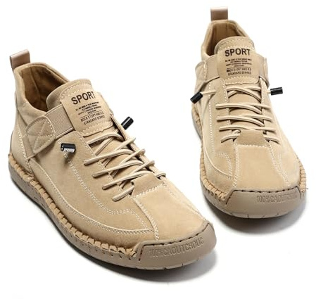 WXDTW Botas ortopédicas para mujeres y hombres, zapatillas ortopédicas cómodas e indoloras, botas de tobillo sin cordones con banda elástica ajustable, Khaki, 44 EU