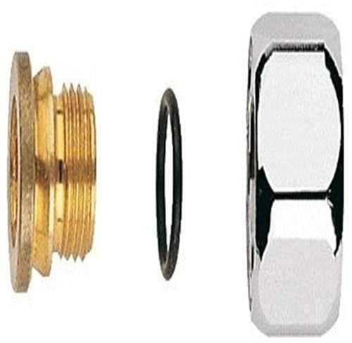 GROHE Anschlußverschraubung, 1/2 (Original Ersatzteil, Langlebig, Robust, Herstellergarantie: 5 Jahre, Passgenau), Chrom, 45044000