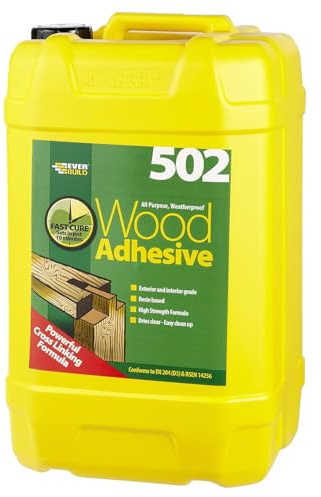 Everbuild 502 All Purpose Weatherproof Wood Adhesive, 25 Litre