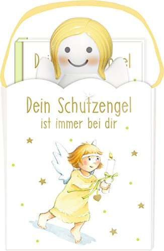 Dein Schutzengel ist immer bei dir: Geschenktäschchen mit Schutzengellampe und Büchlein
