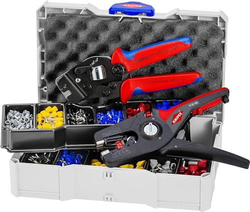 KNIPEX Crimp-Sortiment für Aderendhülsen 13-teilig 265 mm, 97 90 15