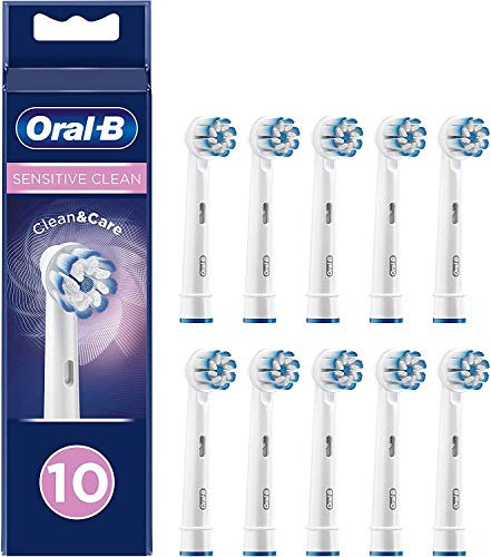 Oral-B Sensitive Clean Aufsteckbürsten mit ultra-dünner Borsten-Technologie für unsere sanfteste Reinigung, 10 Stück