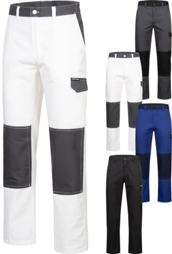 Safetytex Twill Arbeitshose Bundhose mit Knietaschen | Strapazierfähiges Material, Cargo-Design, viele Aufbewahrungsmöglichkeiten, bequemer Schnitt, ideal für Handwerk und Montage