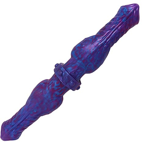 Jixaxe Doppel Wolfs Dildo Doppeldilos für Frauen Doppeldildos Realistischer Hund Dildo für Lesben Weibliche Masturbation G-Punkt Stimulation Penis Nachbildung Analplug Analdildo Sexspielzeug