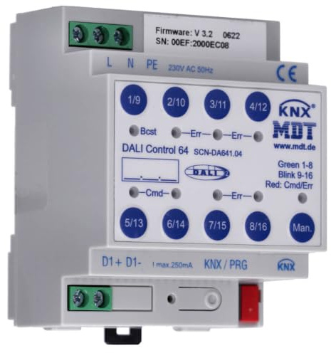 Interfaz KNX para sistema de bus - Puerta de enlace DALI Control 64 4TE, REG