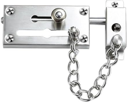 ETomey TüRkette Sicherheitstür-Kettenschloss, Diebstahlsicherungskette, Türketten, Schutztür-Kettenschloss, Diebstahlsicherung, Türverriegelung, Türschloss-Hardware, mehrere ohne Bohren