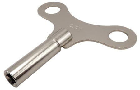 KD89 - Llave de cuerda tipo mariposa de acero niquelado para relojes, relojes antiguos o modernos, campanillas, caja de música, péndulos de chimenea, comtoise, ojo de buey (N°9 = 4,50 mm)