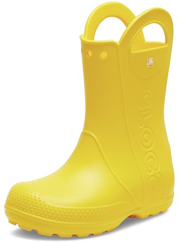 Crocs Handle It Rain Boot K, Stivali Unisex - Bambini e Ragazzi, Giallo, 30/31 EU