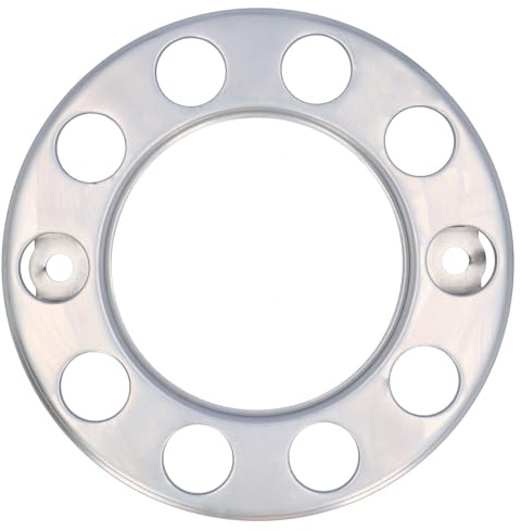 Radzierblende LKW Radbolzenabdeckung Silber 335mmØ 10Loch Metall 22,5 Zoll