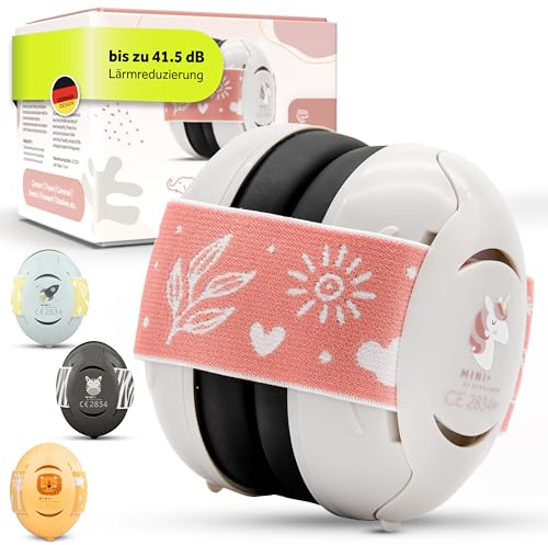 Schallwerk ® Mini+ Cascos Bebe Antiruido - Protección Auditiva para Niños y bebés - Cascos Antiruido Niños, Protectores Aislantes Del Ruido, Protector Bebe Ruido