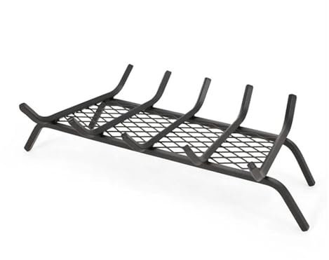Rejilla for chimenea con retenedor de brasas, hierro fundido de 26,8 pulgadas for interiores, soporte for rejilla for estufa de leña, accesorios for chimenea for fogatas al aire libre, camping Fuego S