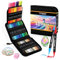 48 Farben Acrylstifte Set – Doppelseitige Spitzen, Multimarker für Steine, Holz, Stoff, Leinwand, Glas, Keramik in Stofftasche – Vielseitige Acrylfarben für Künstler & DIY Projekte