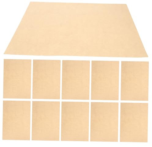 LALAFINA 50 Sheets A4 Light Brown Parchment Paper 90g Retro Vintage Writing Paper for Certificates and Letters