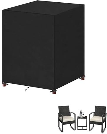 Generisch wasserdichte Gartenmöbel-Abdeckung, 94 x 47 x 30 Zoll, 420D Oxford-Gewebe, mit winddichten Clips, winterfeste Anti-UV-Terrassenmöbel-Abdeckung für Balkonmöbel-Sets, Lounge.