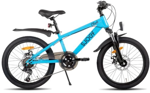 SJOEF Climb Kinderfahrrad/Mountainbike 20 Zoll |Ab 6-8 Jahren | Kinder Fahrrad für Jungen/Jugend | MTB mit 6 Shimano-Gänge & Scheibenbremsen