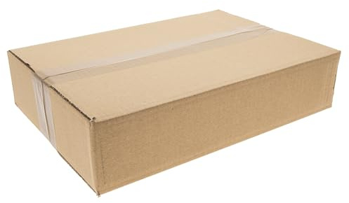 LOGIC PACK 20 Stück Versandkarton 350 x 250 x 80 mm - DHL Kleinpaket Karton, 1-wellig - Robuster und Stabiler Faltkarton für DHL, Hermes, DPD und Päckchen