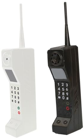 Cabilock 2pezzi Telefono Finto Retro in Ferro Ornamento Cellulare Vintage per Casa e Ufficio Decorazione Stile Anni