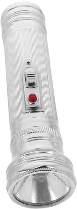 WOONEKY Lampe Torche Portative en Métal Vintage Style Années 80, Design Classique Rétro, Fonctionnement à Piles, pour Camping et Randonnée, Structure Maniable en Fer Plusieurs Styles