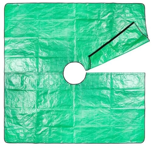 Gettimore Garden Leaf Collection, telo impermeabile per potare arbusti e alberi, copertura del terreno in polietilene resistente per foglie e rami caduti