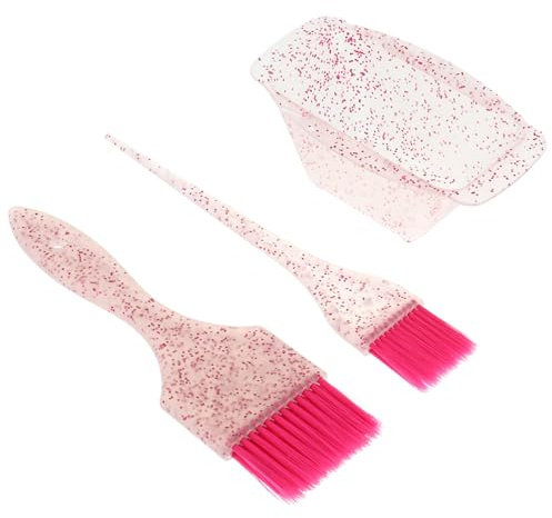 MAGICLULU 1 Set de Cuenco para Tinte de Cabello y Cepillo de Peluquería en Plástico, Fácil de Limpiar y Cómodo para Uso en Salones Profesionales