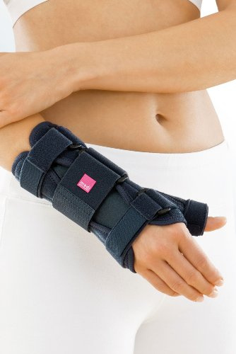 Medi Manumed T Handgelenkorthese - Größe 2 - Links - in Grau - Handgelenkstütze Handstütze Bandage Schiene