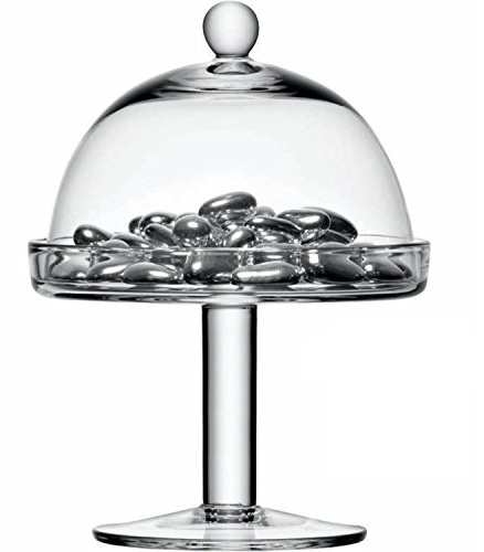 LSA International VI04 Vienna, porta dolci con coperchio a campana, diametro della base: 15 cm, diametro del coperchio: 14 cm, altezza: 20,5 cm, Trasparente