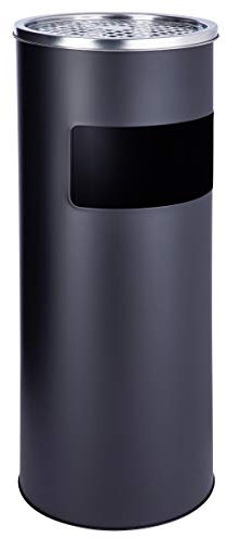 SVITA Cendrier sur pied de 30 l, couleur au choix, Noir